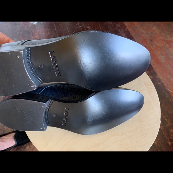 Lanvin oxfords in blue leather size 7 mens - Picture 6 of 10